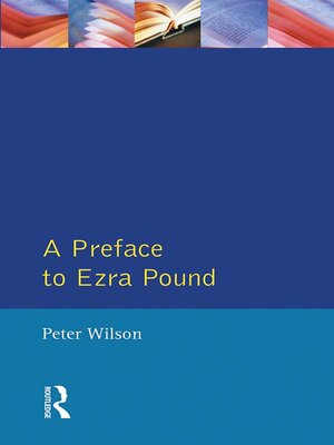 cover image of A Preface to Ezra Pound